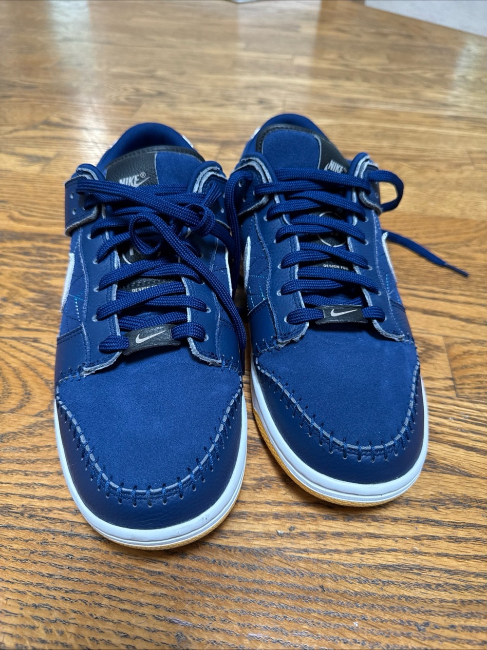 Nike dunk low custom by you N7 navy blue size 10 men's